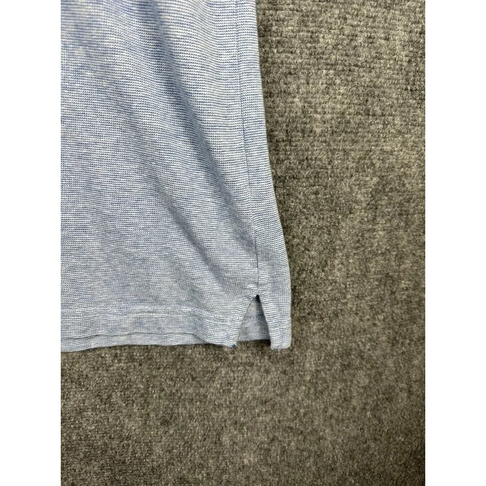 Jos A Bank Reserve Men's XXl Blue Heather‎ Polo Shirt Short Sleeve Soft Casual - Picture 6 of 7
